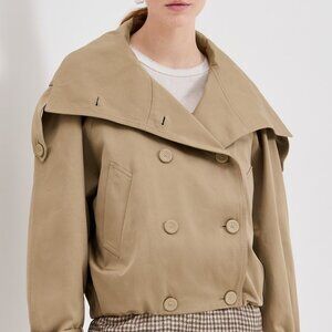 Acne Studios Trench Twill cotton twill jacket for women in beige size Germany 36